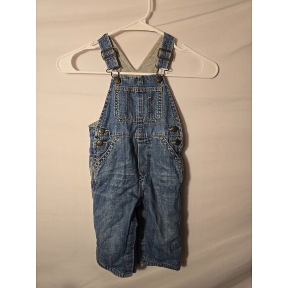 Baby Gap Denim Overalls Biboveralls Jeans Boys Size 18m 24m 18 Months Bibs - Picture 1 of 3